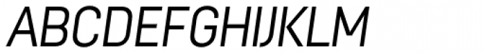 Moderna Condensed Light Italic Font UPPERCASE