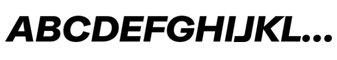 Moderna Grotesque Black Italic Font UPPERCASE