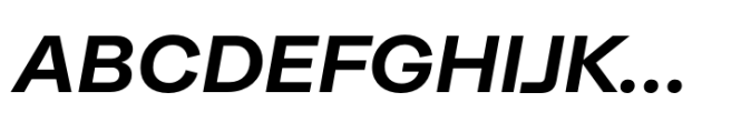 Moderna Grotesque Bold Italic Font UPPERCASE