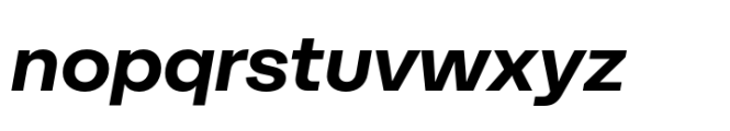 Moderna Grotesque Bold Italic Font LOWERCASE
