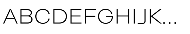 Moderna Grotesque ExtraLight Font UPPERCASE