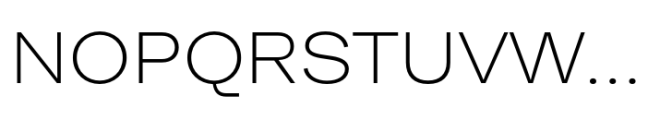 Moderna Grotesque ExtraLight Font UPPERCASE
