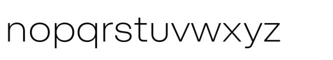 Moderna Grotesque ExtraLight Font LOWERCASE