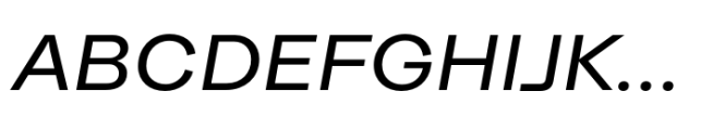 Moderna Grotesque Regular Italic Font UPPERCASE
