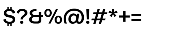 Moderna Grotesque SemiBold Font OTHER CHARS
