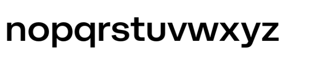 Moderna Grotesque SemiBold Font LOWERCASE