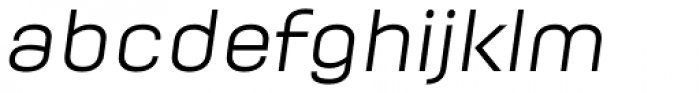 Moderna Light Italic Font LOWERCASE