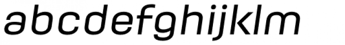 Moderna Medium Italic Font LOWERCASE