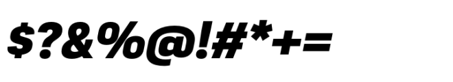 Moderna Sans Black It Font OTHER CHARS
