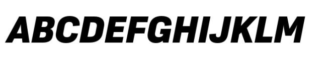 Moderna Sans Black It Font UPPERCASE