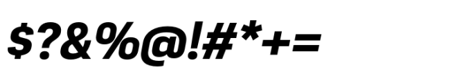 Moderna Sans Bold It Font OTHER CHARS