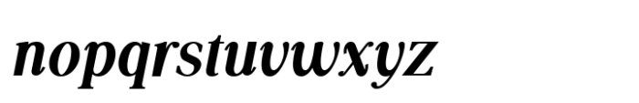 Moderna Serif Extra Bold Italic Font LOWERCASE