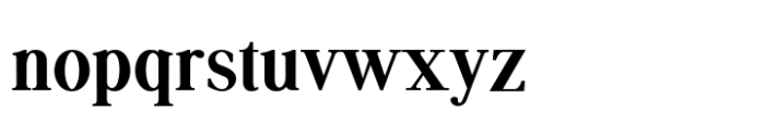 Moderna Serif Extra Bold Font LOWERCASE
