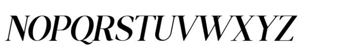 Moderna Serif Medium Italic Font UPPERCASE