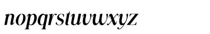 Moderna Serif Medium Italic Font LOWERCASE