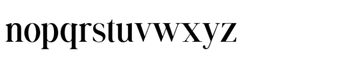 Moderna Serif Regular Font LOWERCASE