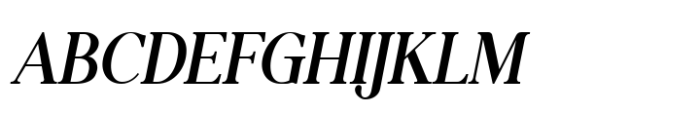 Moderna Serif Semi Bold Italic Font UPPERCASE
