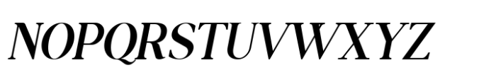 Moderna Serif Semi Bold Italic Font UPPERCASE