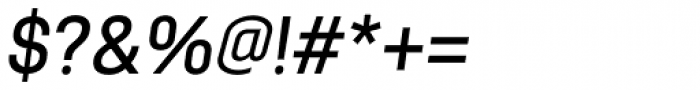 Moderna Unicase Condensed Medium Italic Font OTHER CHARS