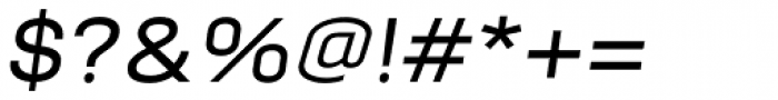 Moderna Unicase Medium Italic Font OTHER CHARS