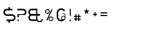 Moderni Regular Font OTHER CHARS