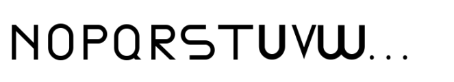 Moderni Regular Font UPPERCASE