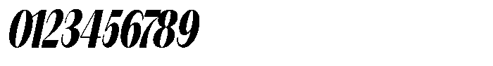 Modernity Black Condensed Italic Font OTHER CHARS
