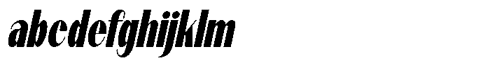 Modernity Black Condensed Italic FONT
