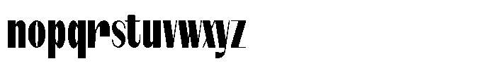 Modernity Black Condensed Font LOWERCASE