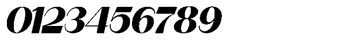 Modernity Black Expanded Italic Font OTHER CHARS