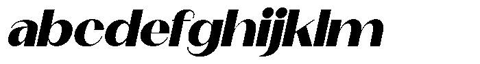 Modernity Black Expanded Italic FONT