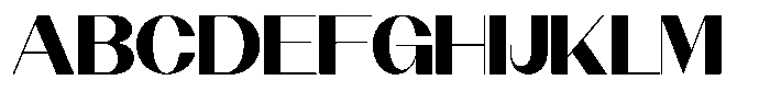 Modernity Black Expanded Font UPPERCASE