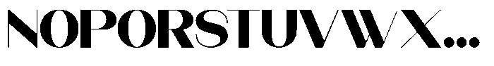 Modernity Black Expanded Font UPPERCASE