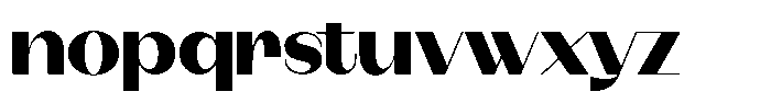 Modernity Black Expanded Font LOWERCASE