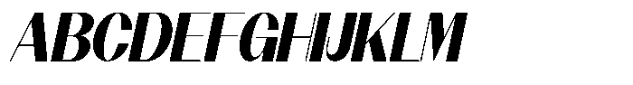 Modernity Black Italic Font UPPERCASE