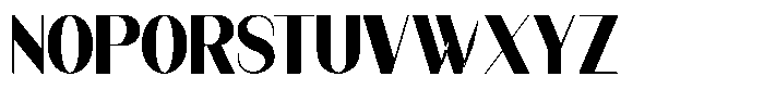Modernity Black Font UPPERCASE