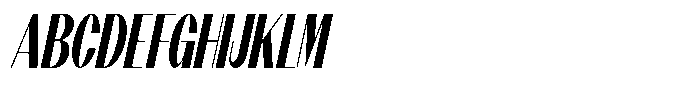 Modernity Bold Condensed Italic Font UPPERCASE