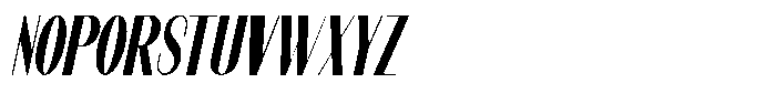 Modernity Bold Condensed Italic Font UPPERCASE
