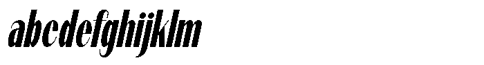 Modernity Bold Condensed Italic FONT