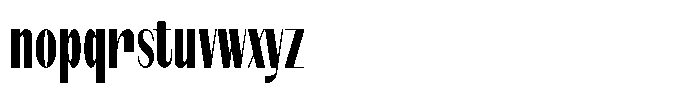Modernity Bold Condensed Font LOWERCASE