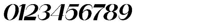 Modernity Bold Expanded Italic Font OTHER CHARS