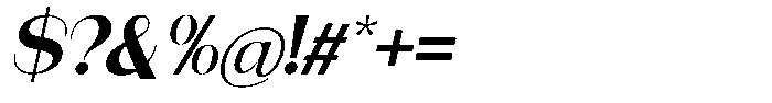 Modernity Bold Expanded Italic Font OTHER CHARS