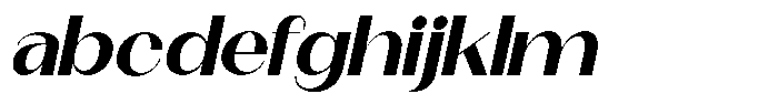 Modernity Bold Expanded Italic FONT