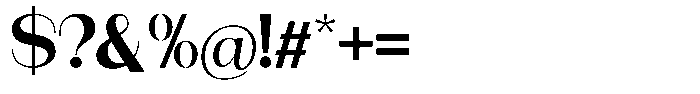 Modernity Bold Expanded Font OTHER CHARS