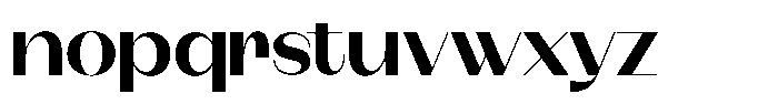 Modernity Bold Expanded Font LOWERCASE