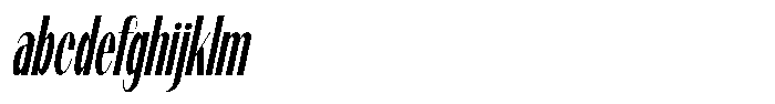 Modernity Condensed Italic FONT