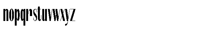 Modernity Condensed Font LOWERCASE
