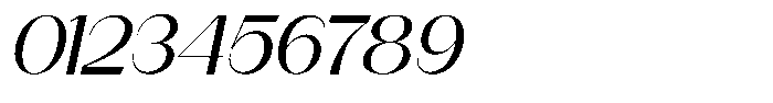 Modernity Expanded Italic Font OTHER CHARS