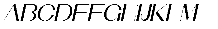 Modernity Expanded Italic Font UPPERCASE