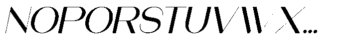 Modernity Expanded Italic Font UPPERCASE